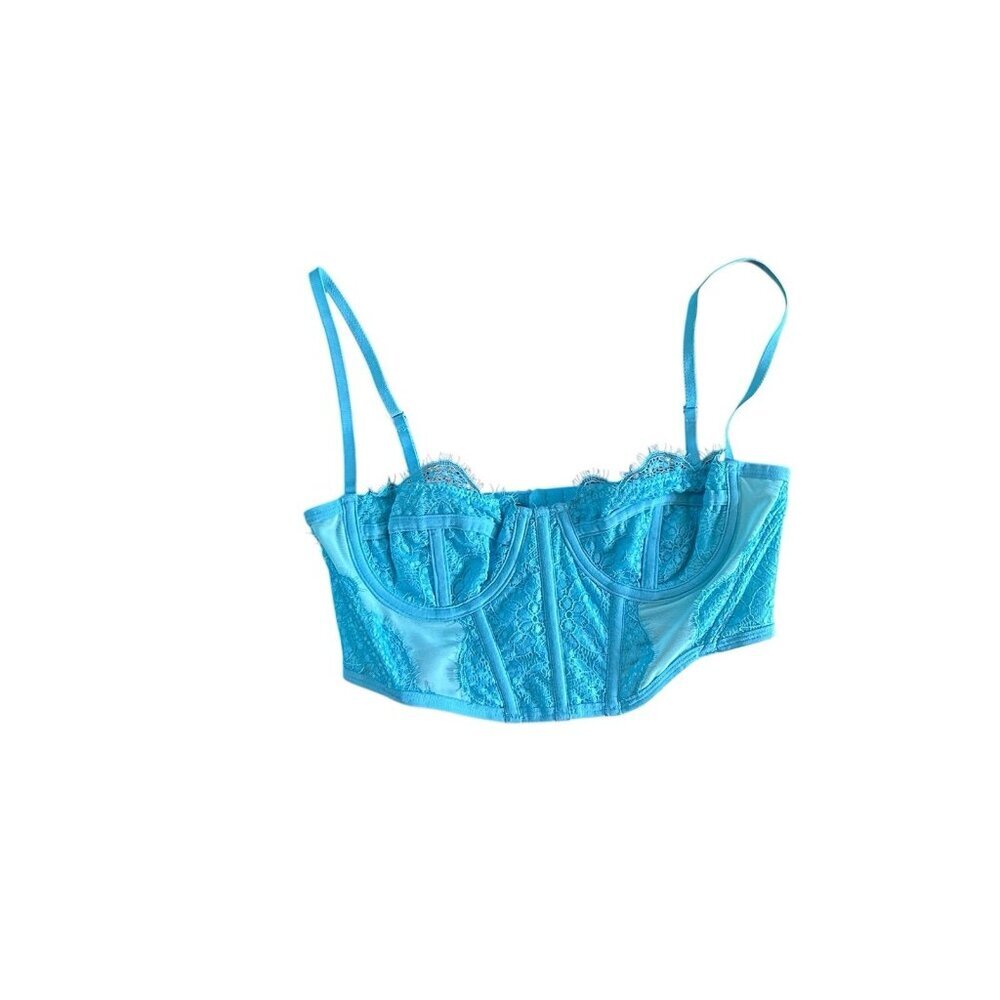 Urban Outfitters Bralette Sz‎ S Out From Under Lace Turquoise Wired NWOT Sexy